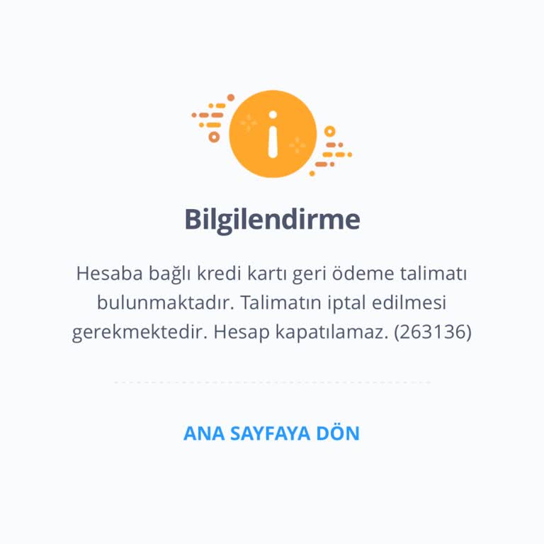 İş Bankası "Hesaba Bağlı Kredi Kartı Geri Ödeme Talimatı Bulunmaktadır. Hatası
