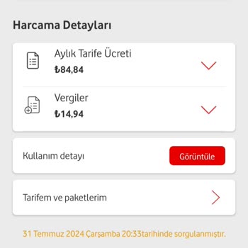 Vodafone Tarife Ücretleri Normal Ücretlerden 4 Katı Fiyatlar Çok Yüksek.