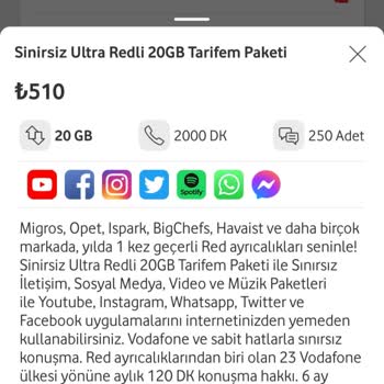 Vodafone Tarife Ücretleri Normal Ücretlerden 4 Katı Fiyatlar Çok Yüksek.
