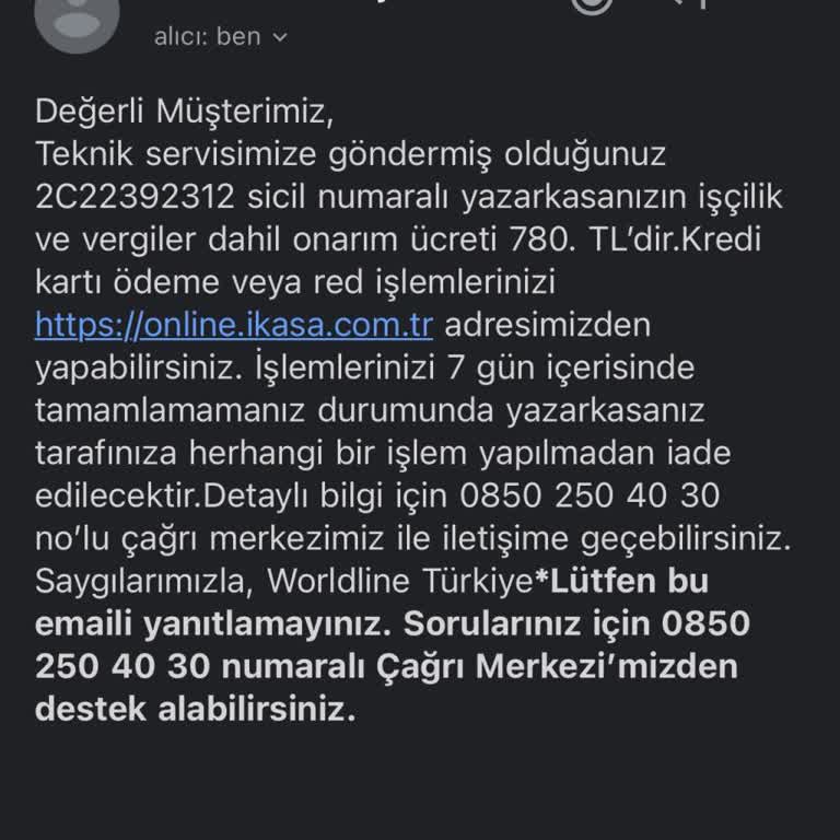 Worldline Servis Personeli İlgisizliği