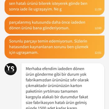 Trendyol Sorunlu Ürün Gönderimi