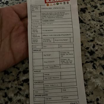 Tıkla Gelsin Burger King Eksik Sipariş Teslimi