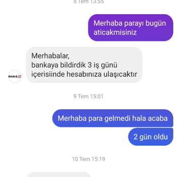 Hakke Giyim Hakke Para İadesi Gelmiyor