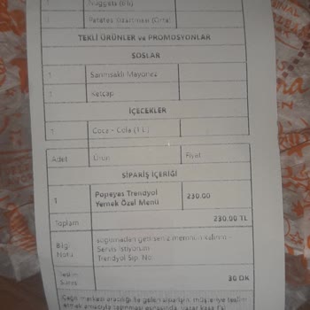 Popeyes Hamburger Ekmeği Küflü