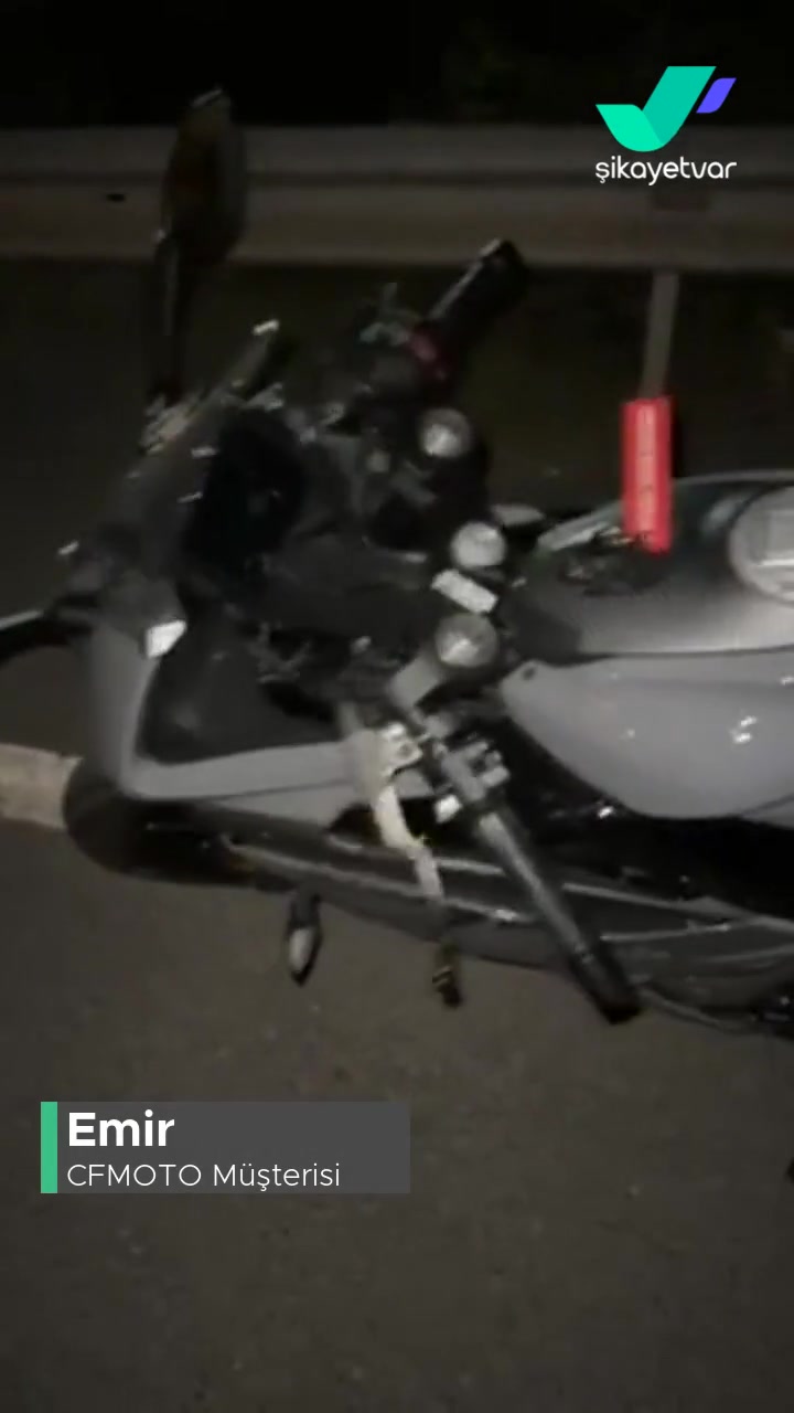 CFMOTO 250SR Vites Mili Yolda Düştü videonun kapak resmi