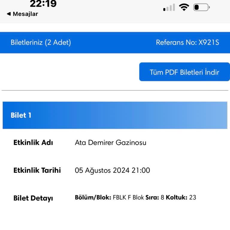 Biletix Ön Sıra Koltukları Son Hafta Satıyor