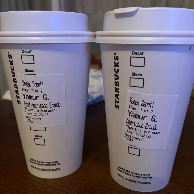 Starbucks Yanlış Ürüne Doğru Siparişi Basıp Yollamak