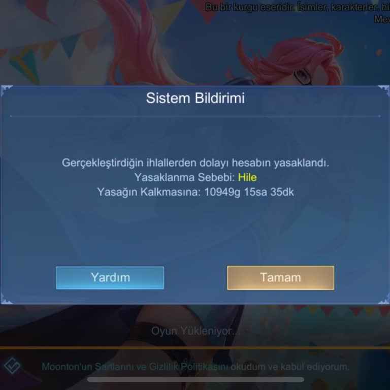 Mobile Legends Hesabım Hile Kullanmadığım Halde Hileden Banlandı Yardım