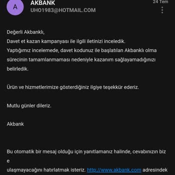 Akbank Davet Et Kazan Aldatması