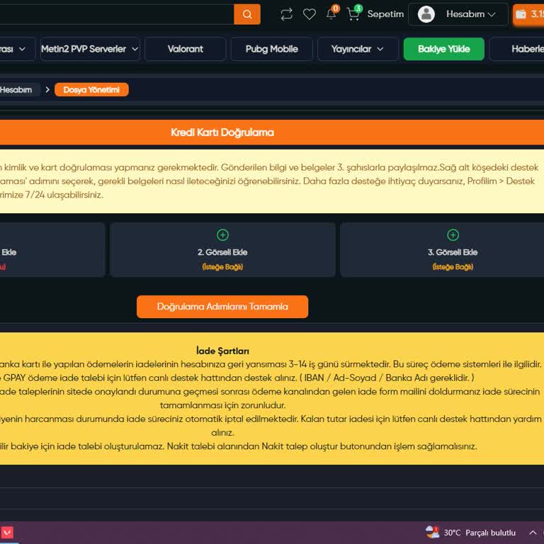 Kabasakalonline.com Kabasakal Para İadesi Alamama Ve Sipariş Verememe