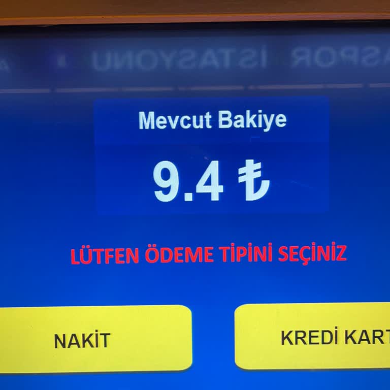BURULAŞ Online Kart Doldurdum Paramı Yüklememiş Yetersiz Bakiye