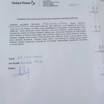 Türkiye Finans Katılım Bankası Zorla Sigorta Yapıyor