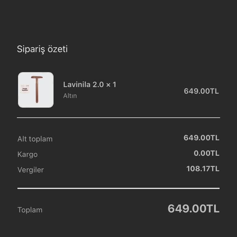 Lavinila Aldığım Ürünü Göndermeyip Oyalıyor!