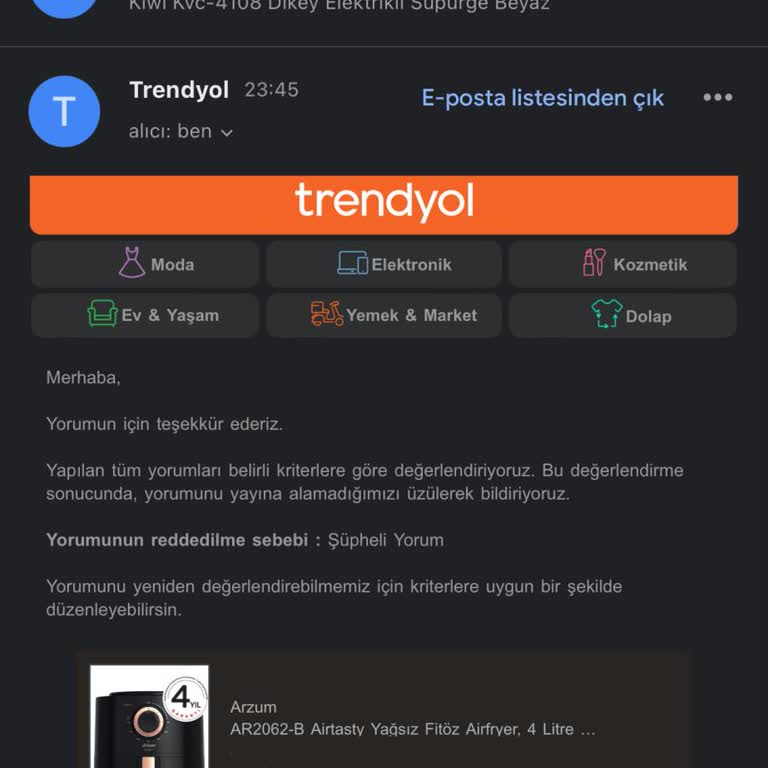 Trendyol Objektif Yorumları Bile Yayınlamıyorlar...