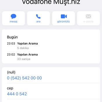 Vodafone Müşteri Temsilcisine Bağlanılmıyor