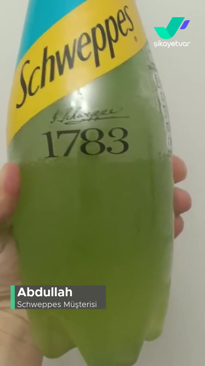 Schweppes Bitter Limon İçinde Yosun Ve Küf Benzeri Parçacıklar Var videonun kapak resmi