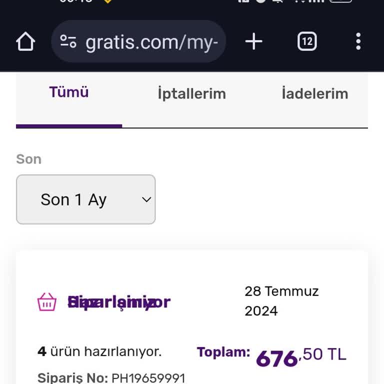 Gratis Mağazası Ürün Göndermiyor