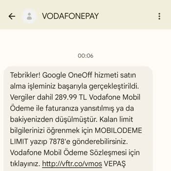 Vodafone Paramı Geri Verin
