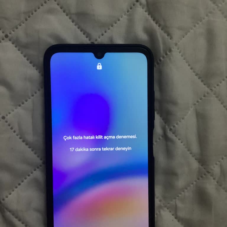 Dün Aldığım Samsung A05s Telefonum Kapandı Açılınca Pin Kodu Soruyor