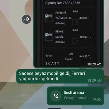 Scatti Man Eksik Ürün Gönderiyor