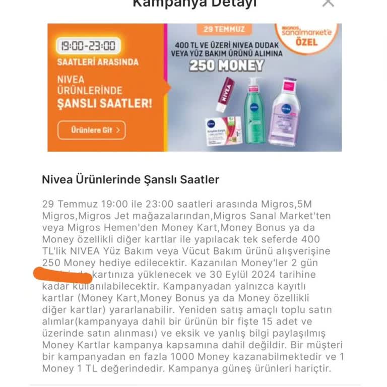 Migros Eksik Puan Yüklemesi