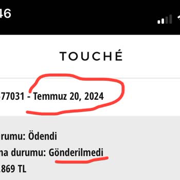 Touche Prive Online Alışveriş Mağduriyeti