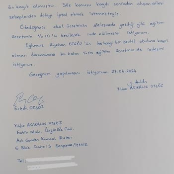 Bahçeşehir Koleji Bize Söyledikleri Para İade Tarihi Geldiğinde, 30gün Sonra Denildi