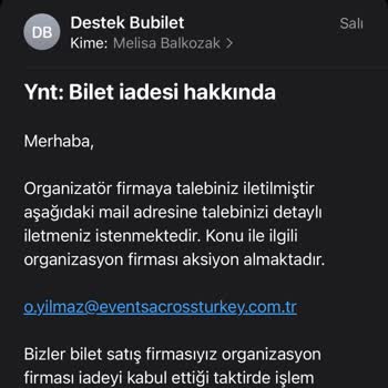 Bubilet Firmasından Fan Bileti Mağduriyeti