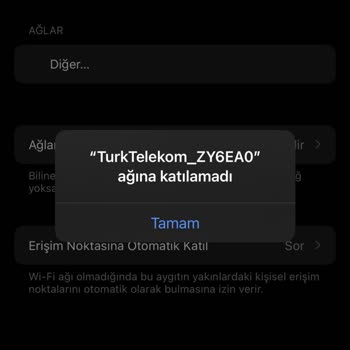 Türk Telekom Bu Ağ Bulunamadı