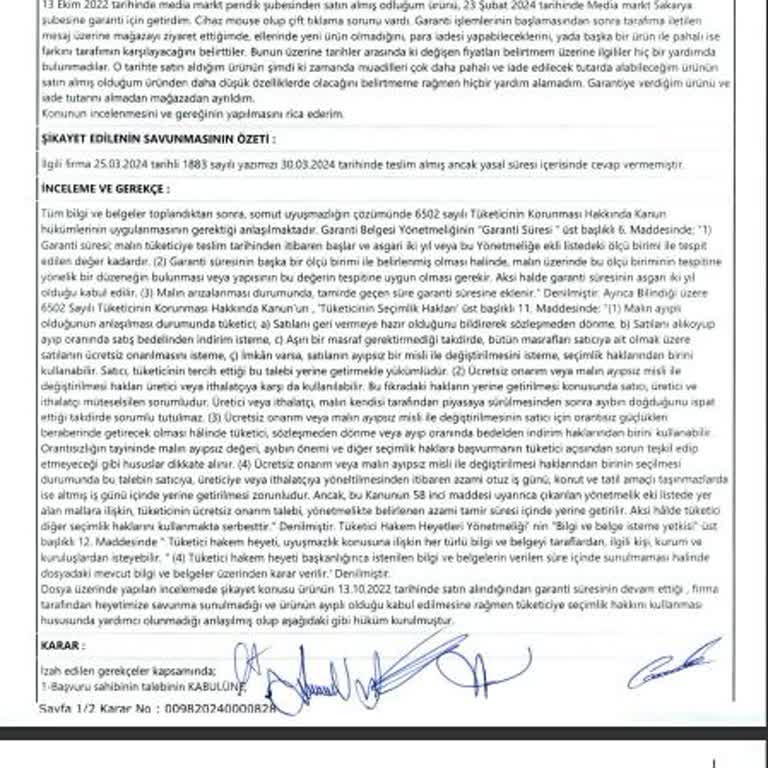 HP Türkiye Ve Media Markt Ayıplı Satış