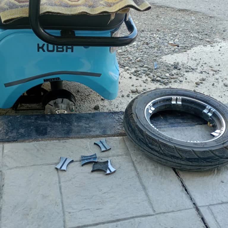 Kuba Motor Küba Elektrikli 3 Tekerli Motor Un Jant Inın Kopması