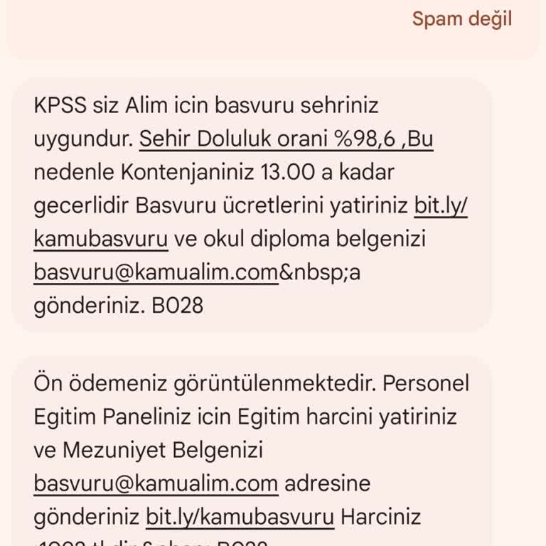 Teşvik Programı İş Başvurusunda Güvenlik Endişesi Ve Ücret İadesi Talebi