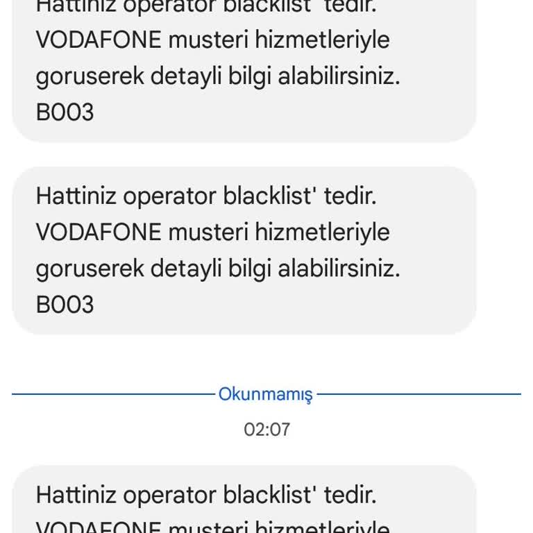 Vodafone Mobil Ödeme Sorunu