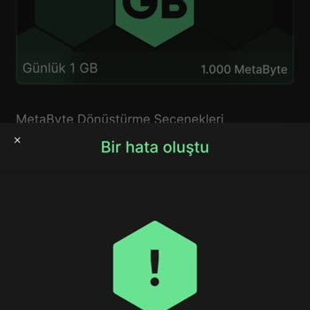 Kim GB İster Uygulamasında Biriken GB'leri Dönüştürememe Sorunu