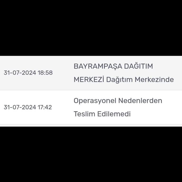 KARGOMsende Kargom Gelmedi Geri Gitti
