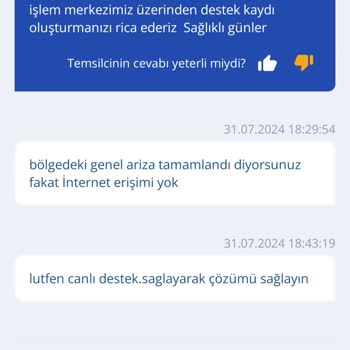 TurkNet İnternet Hizmetleri Ve Müşteri Hizmetlerine Ulaşamama