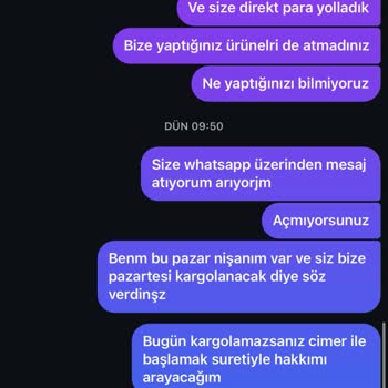 Organizasyon Hediyeliklerim Şikayet