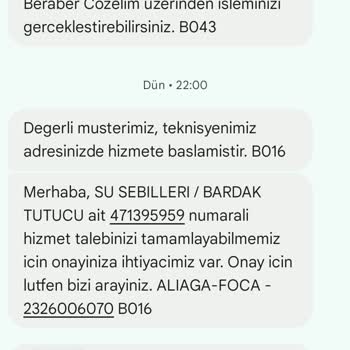 Koçtaş-Borusan Lojistik -Arçelik-Altus Teslim Edilemeyen Şu Sebili