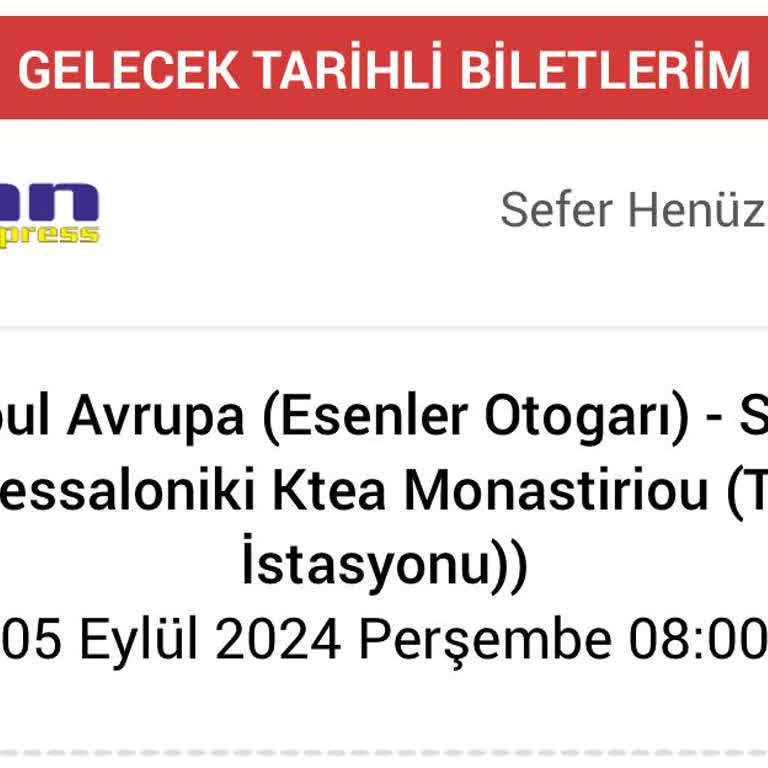 Obilet Barkodlu Bilet Sorunu