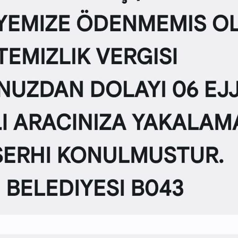 Sincan Belediyesinden Haciz Mesajı