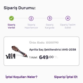 Gratis Siparişim 4 Gündür Kargoya Verilmedi
