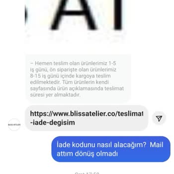 Bliss Atelier Hesabı Hakkında Şikayet