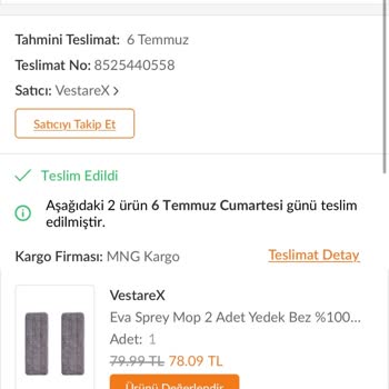 Vestarex Su Püskürtmeli Mop!