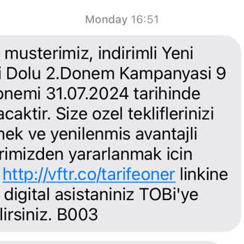 Vodafone Bana Haber Vermeden Tarifemi Değiştirdi (129TL -> 345TL)