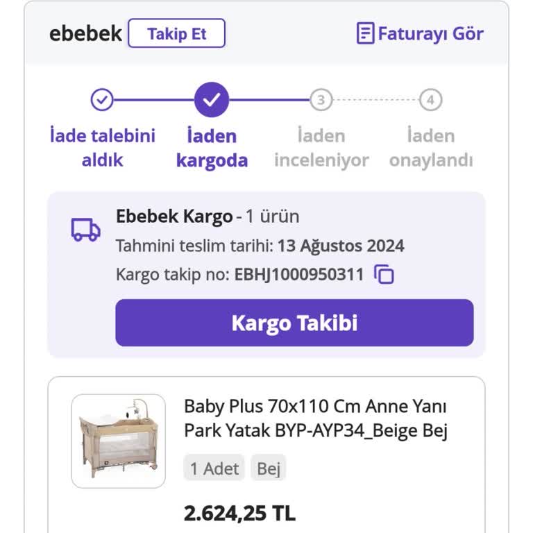 ebebek Ekran Başında Benim Siparişi Bekliyorlarmış
