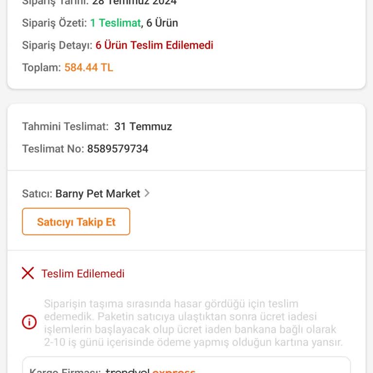 Trendyol İade Ve Müşteri Hizmetleri Sorunları