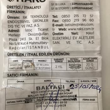 Raks Ayağın Kopmasını Garanti Dışı Diyerek Ücret Talep Ediyor