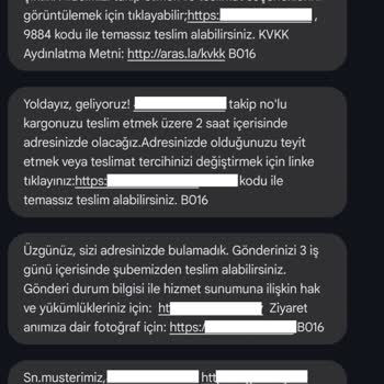 Aras Kargo Alemdar Şubesi Hasar Tespit Tutanağı Tutmuyor
