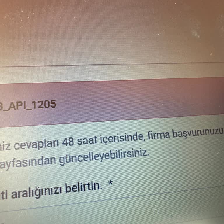 Kariyer.net Sürekli (JBB_API_1205 ) Hatası Vermesi