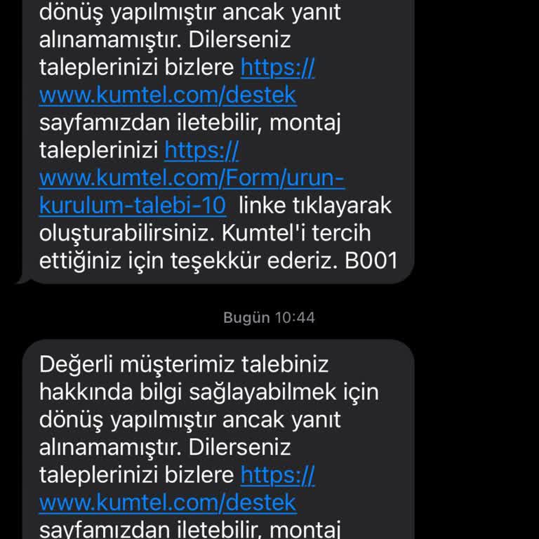 Kumtel Yetkili Servis Telefona Bakmıyor